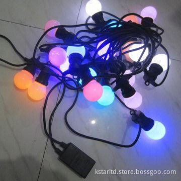 Party Light String with RGB Bulb for Outdoor Use, with Controller, IP65, CE and RoHS Approvals